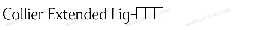 Collier Extended Lig字体转换